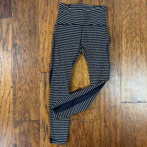 Lululemon Striped Wunder Under Mesh Pant Legging sz 4